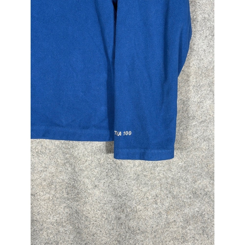The North Face Boys TKA 100 Fleece Quarter Zip Pullover Blue AWB5 Size M Medium - Picture 2 of 7